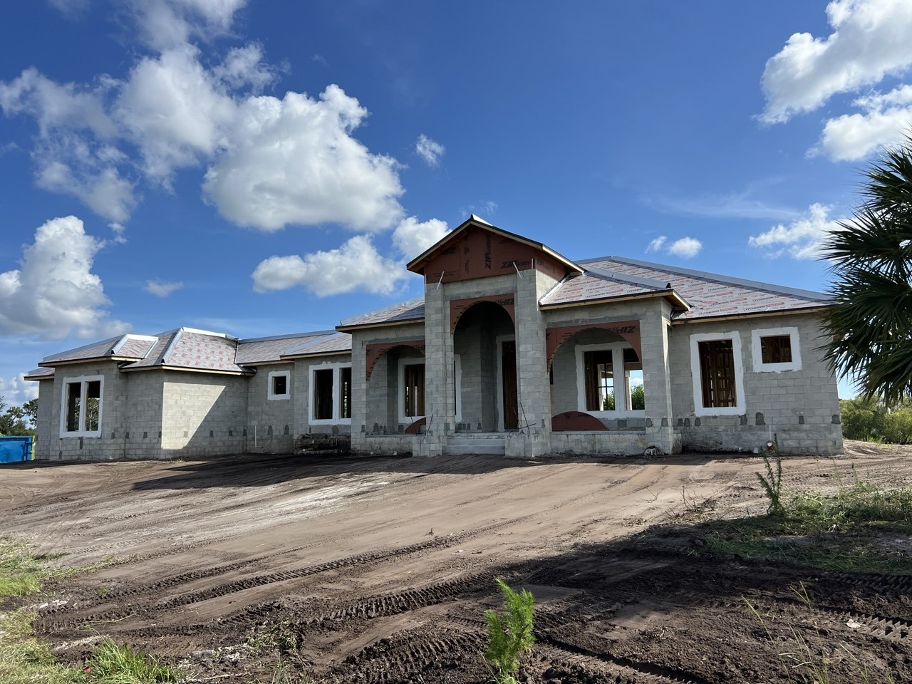 Cassata custom home framing in Sarasota